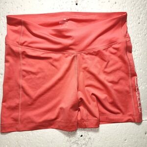 Shorts Womens XL Peach Logo Outdoor Workout Jogging Compression